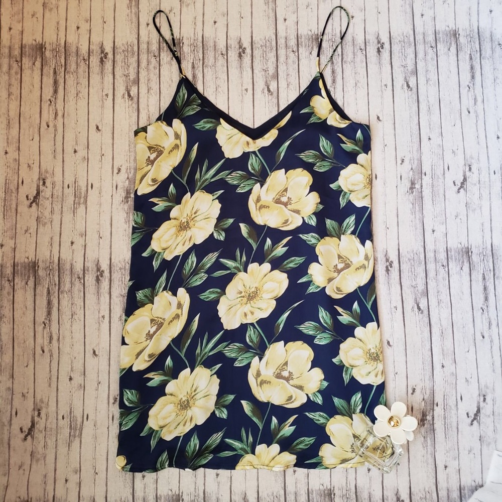 Lulu’s • Floral Spaghetti Mini Dress